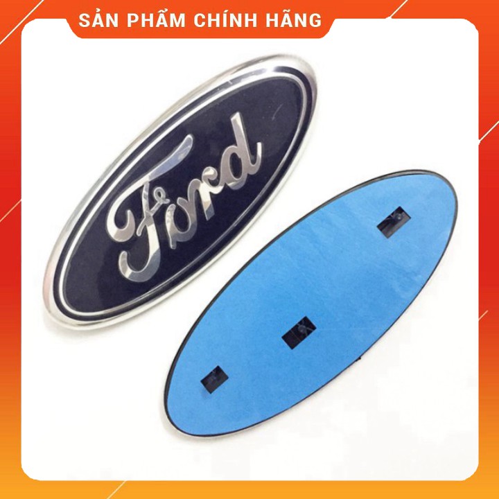 Logo biểu tượng truớc xe FORD Kích thước 23cm*9cm: Mầu Đen, Xanh và Lá Cờ Mỹ SM