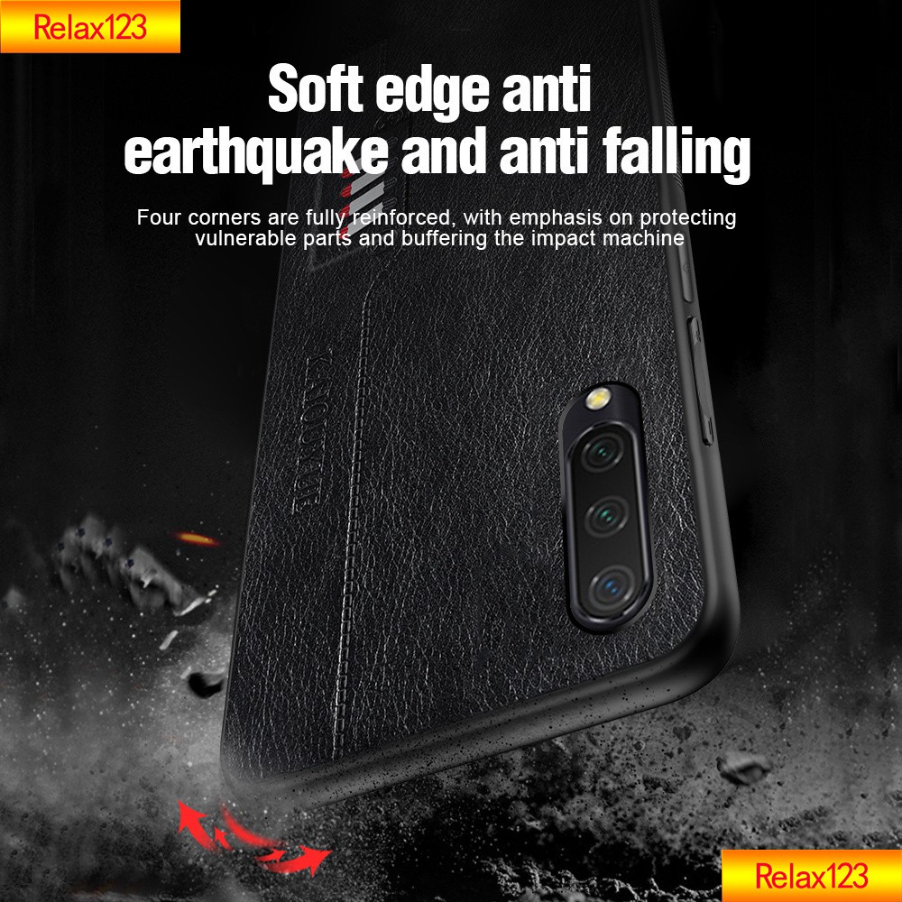 Samsung Galaxy S8/S8 Plus/S8+ (Ready Stock) Leather TPU Phone Case Shockproof Camera Lens Protection Shell Anti-Fall No Fingerprint Casing Phone Business style Phone Soft Cover