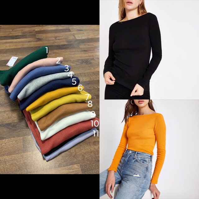 Áo len tăm nữ cổ tròn xuất khẩu