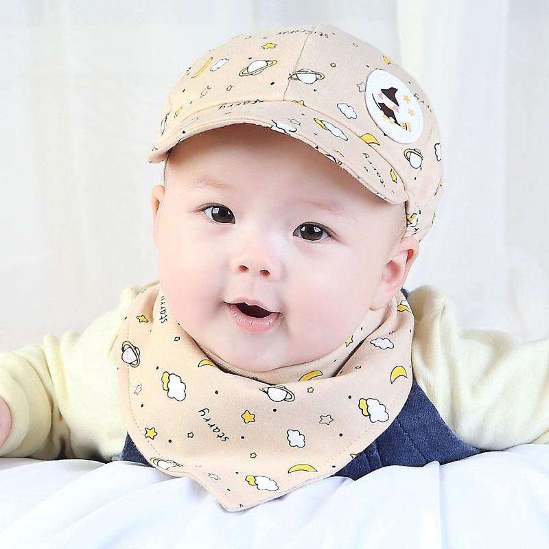 Set Mũ Bóng Chày + Khăn Choàng Cổ Cho Bé