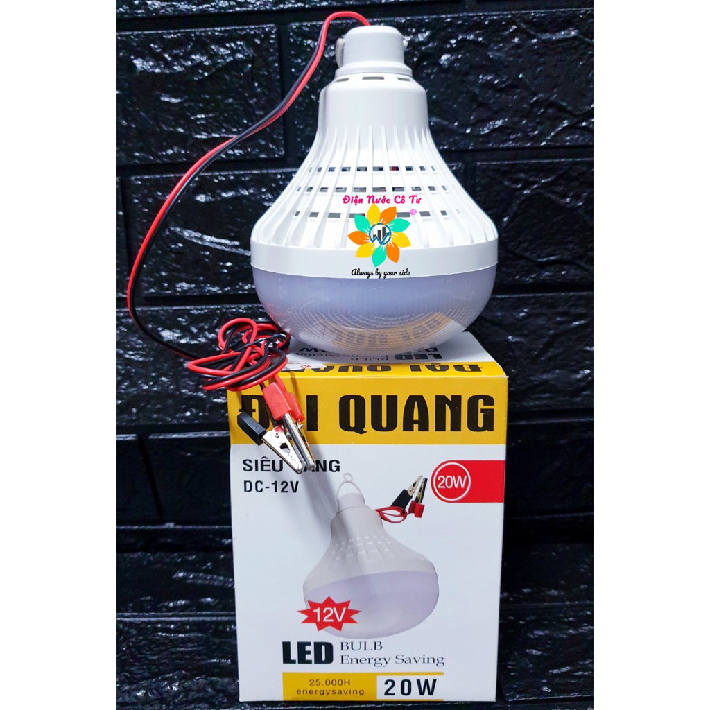 Bóng Đèn LED kẹp bình ắc quy 12V 20w Đại Quang
