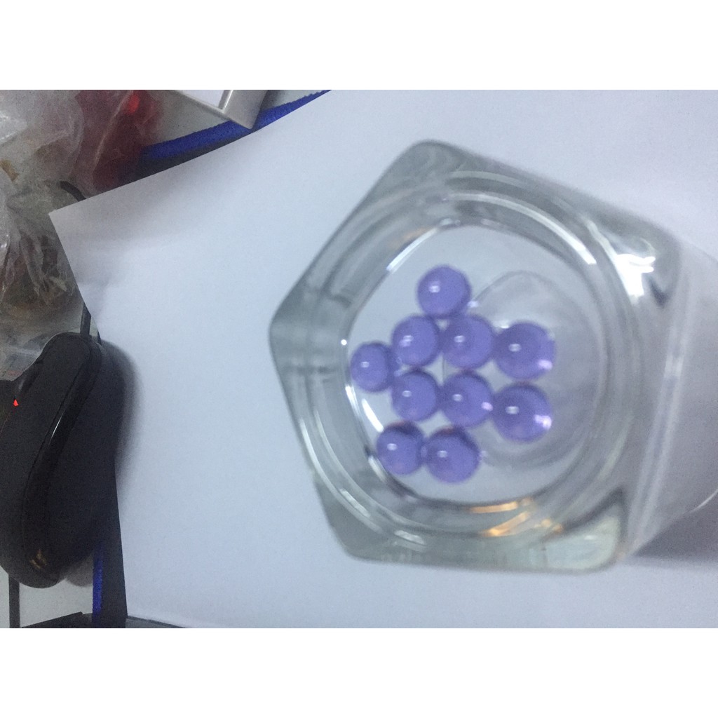 Bộ 2 viên bi màu tím đường kính 6mm hoặc 7mm hoặc 8mm hoặc 9mm hoặc 10mm