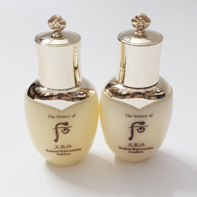 Cặp Nước hoa hồng và sữa dưỡng tái sinh Radiant Rejuvenating whoo