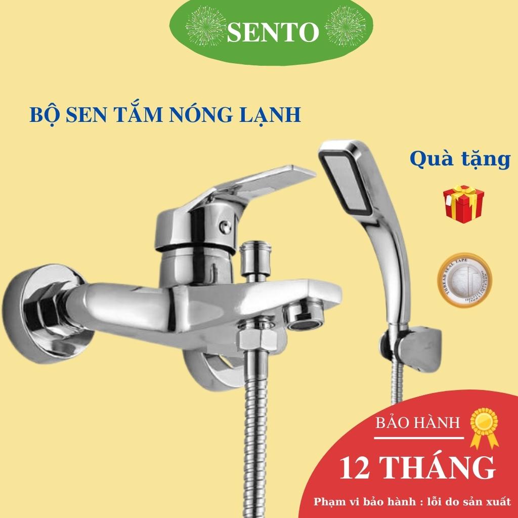 Bộ sen vòi SENTO nóng lạnh tăng áp hàng nhập khẩu bảo hành 12 Tháng