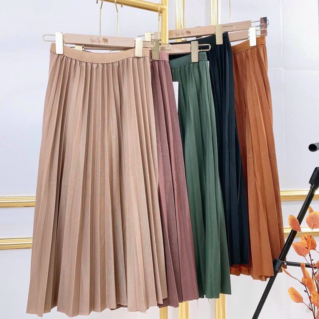 Chân váy xếp ly dáng dài (Hàng đẹp) | WebRaoVat - webraovat.net.vn