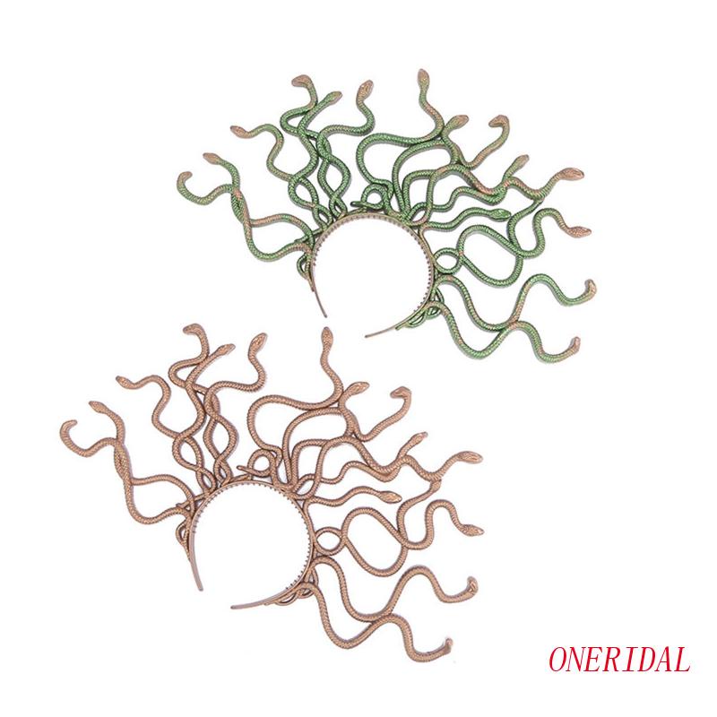 Băng Đô Cài Tóc Hình Rắn Phong Cách Medusa Sáng Tạo Cho Nữ