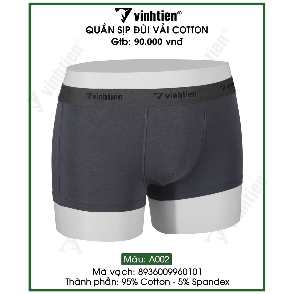 [Combo Tiết Kiệm] Combo 10 Quần Lót Đùi Nam Cotton Vĩnh Tiến 90