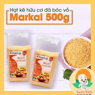 Hạt kê hữu cơ tách vỏ Markal cho bé ăn dặm, hạt nấu cháo, sữa hạt