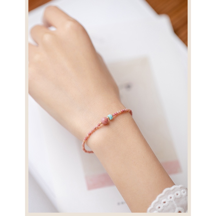 [Hàng Mới Về] Vòng Tay Chuỗi Hạt Hình Thoi Thanh Lịch Cho Nữ