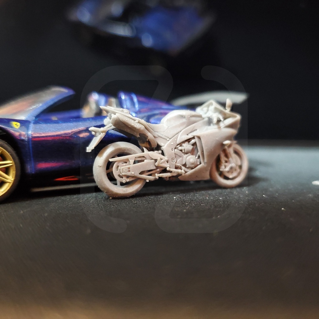 Xe môtô dành cho mô hình 1:64