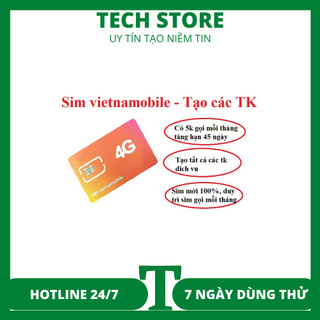 Sim Vietnam tạo fb,shope,zalo,sen,lad,gmail,mmo... Nghe gọi vào mạng