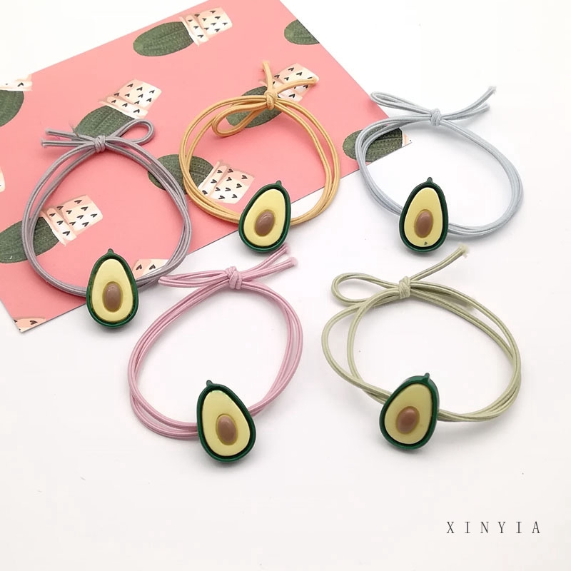 Dây buộc tóc cao su co giãn hình quả trứng kiểu Hàn Quốc xinh xắn trẻ trung dành cho nữ