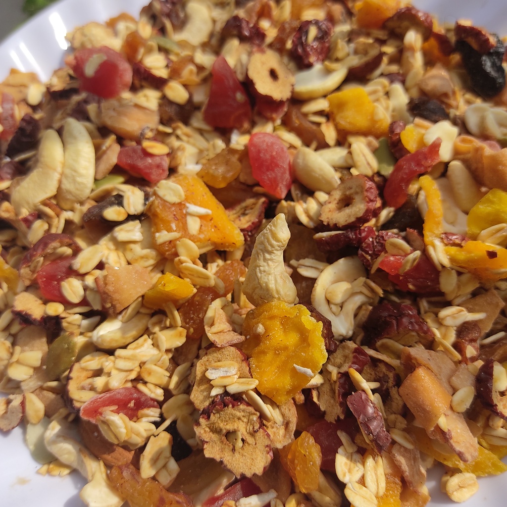 500Gr Granola Trái Cây Ngũ Cốc Siêu Hạt