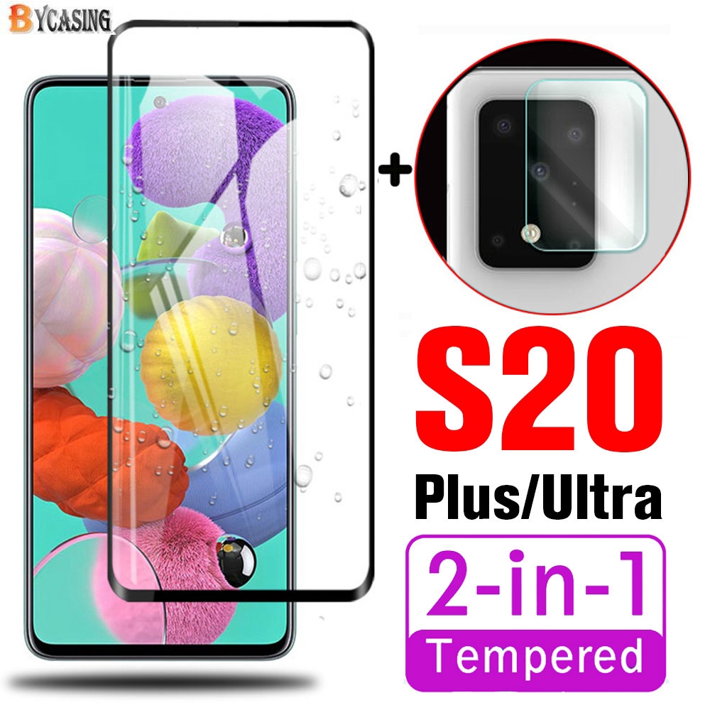 Kính Cường Lực Bảo Vệ Màn Hình Và Camera 2 Trong 1 Cho Samsung Galaxy A71 A51 A12 A02s S20 Plus Note 10 Lite S10 Lite