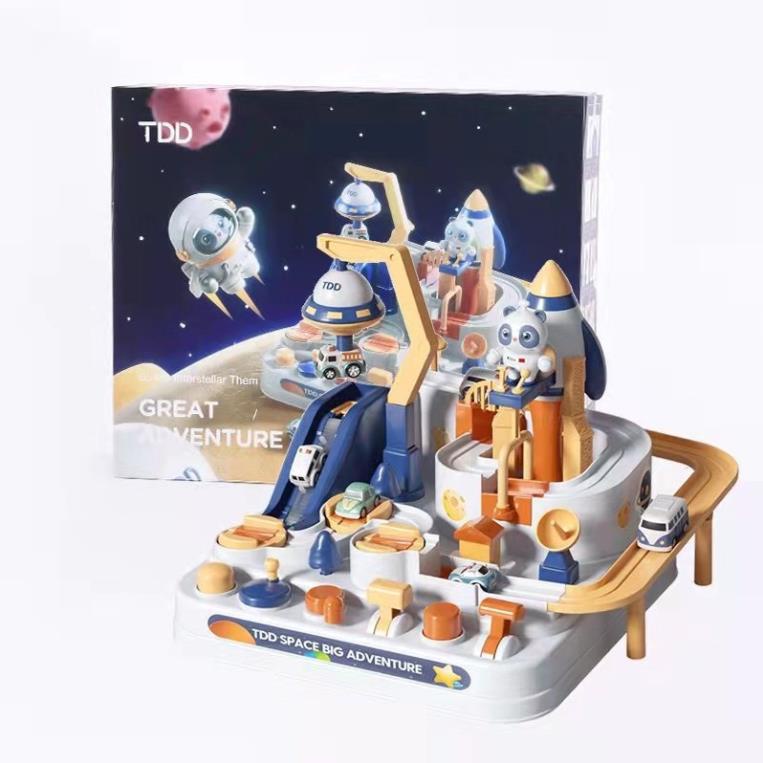 Đồ chơi ô tô đĩa bay trạm vũ trụ không gian, đồ chơi điều khiển bằng tay cho bé