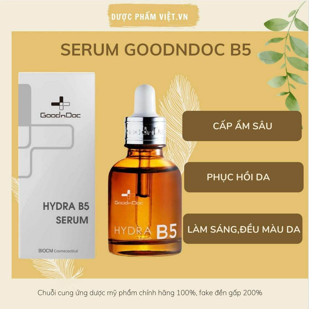 Serum Dưỡng Ẩm Phục Hồi Làm Trắng Da, Mờ Thâm, Cấp Nước Chống Lão Hóa Da GoodnDoc Hydra B5