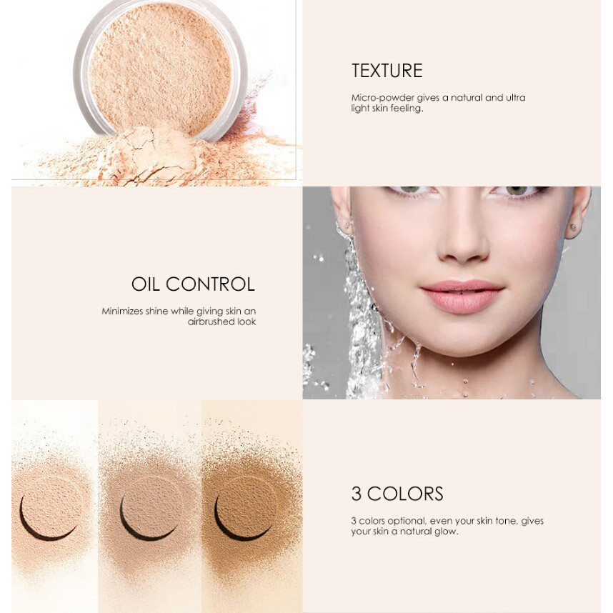 [Hàng mới về] Hộp phấn phủ kiềm dầu trang điểm tự nhiên FOCALLURE | BigBuy360 - bigbuy360.vn