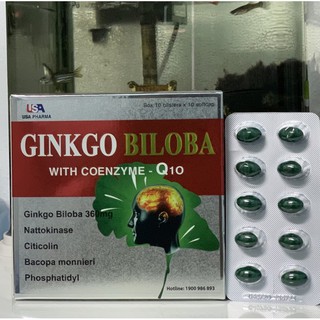 Hoạt huyết dưỡng não, bền thành mạch Ginkgo biloba 360mg hộp 100 viên chính hãng