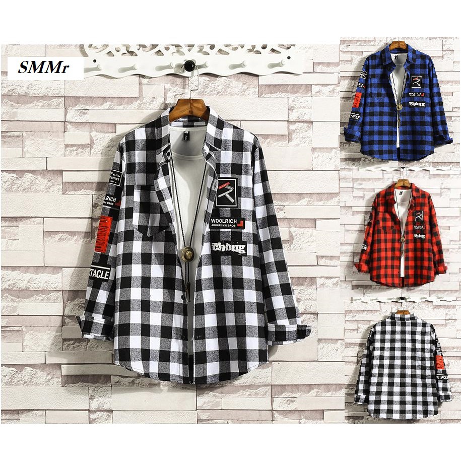 Áo sơ mi caro flannel in cực đẹp
