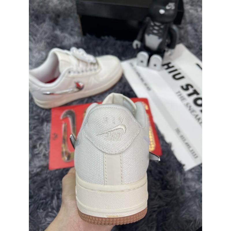 Giầy thể thao sneaker aforone x travit scott trắng thấp phản quang