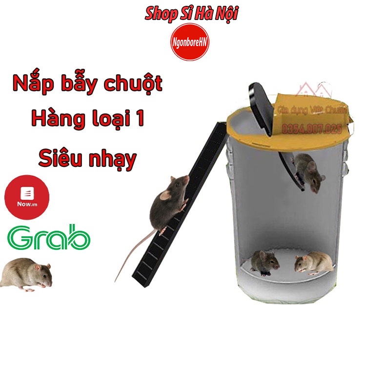 bẫy chuột tự động, bẫy chuột thông minh có nắp bập bênh bằng nhựa loại 1 sử dụng an toàn không độc hại hiệu quả cao GD40