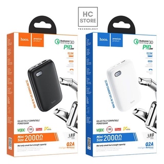 Sạc dự phòng 20000mAh - Chuẩn QC 3.0 - VOOC - Pin dự phòng Hoco Q2A - Nhỏ gọn tiện lợi
