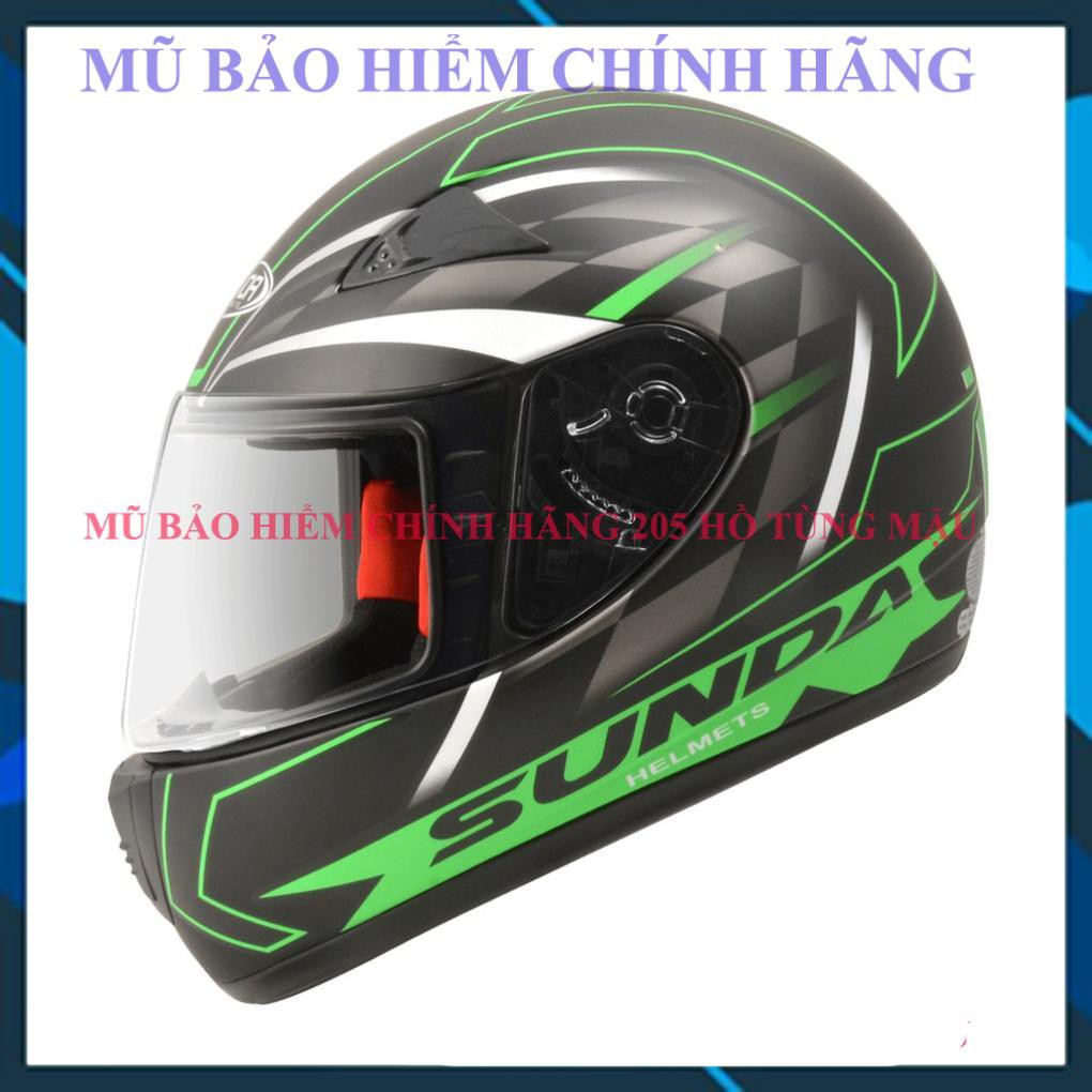Mũ bảo hiểm fullface SUNDA 2000C chính hãng - Nhiều màu tem
