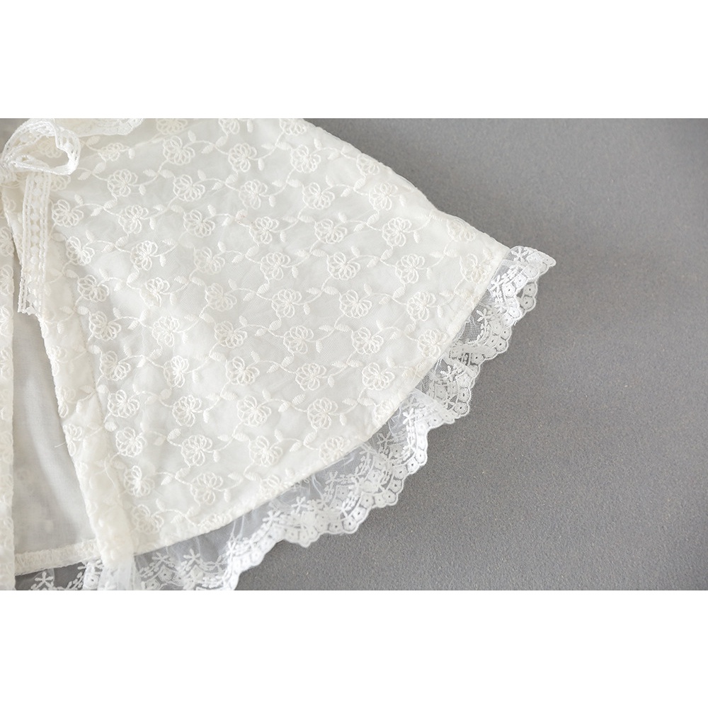 Áo khoác bé gái áo choàng poncho có thể mặc kèm váy công chúa dễ thương AMYO 11.AC02.01-1