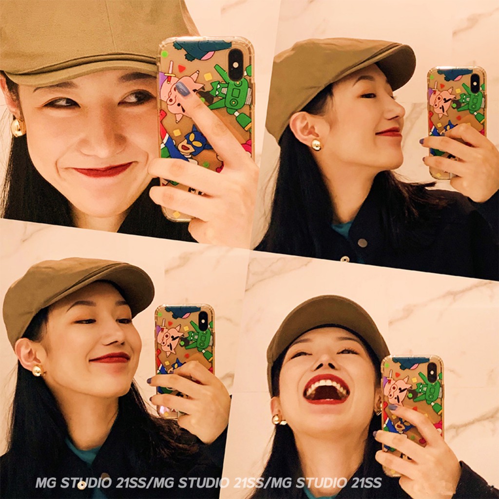 Mũ Bê Rê Mg Studio Vải Cotton 4 Màu Tùy Chọn Phong Cách Vintage Sành Điệu Thời Trang