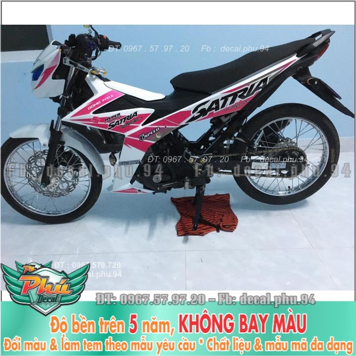 Tem rời Satria Trắng hồng (B) -1