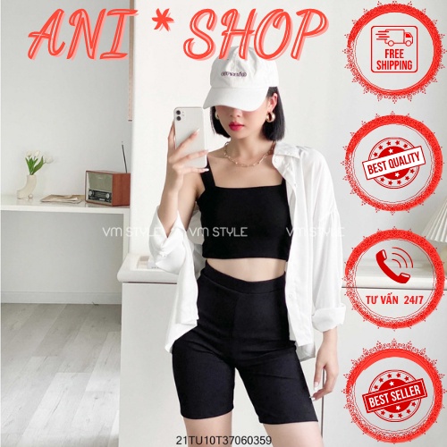 Quần Legging Lửng Vải Thun Cao Cấp , QUẦN Đùi nữ, quần Ngố Dáng Ôm Bó Lưng Thun Tập Gym Yoga