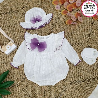 Body sơ sinh Nhật vân tặng mũ và giày vải size 4-13kg Iris Shopp