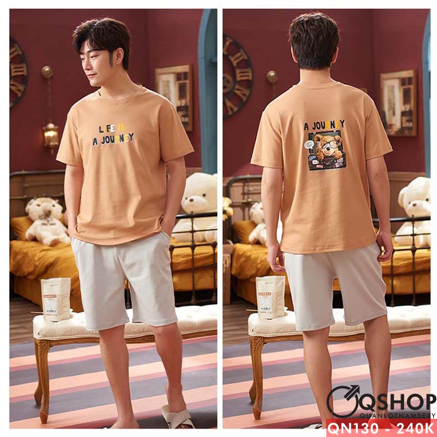 Bộ đồ ngủ nam thun cotton QSHOP QN130