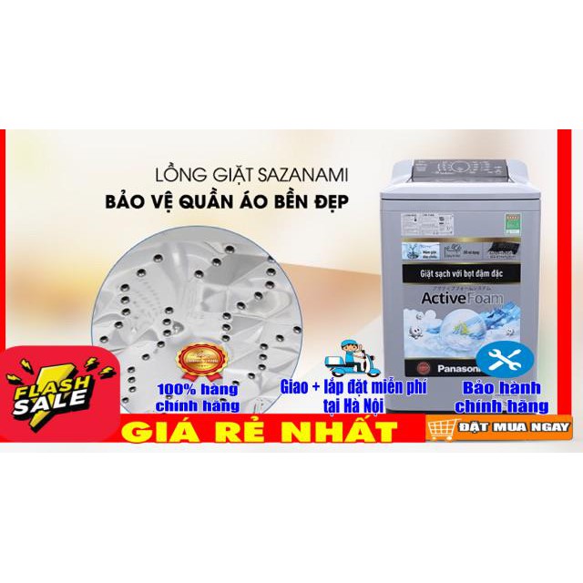 NA-F90A4GRV Máy giặt lồng đứng Panasonic 9 kg NA-F90A4GRV Miễn phí giao+Lắp đặt tại Hà Nội-đi tỉnh liên hệ shop