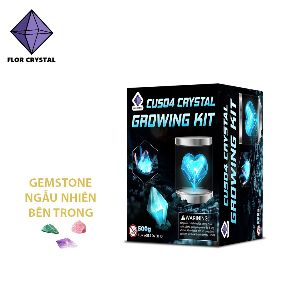 CUSO4 CRYSTAL GROWING KIT bộ nuôi tinh thể Đồng II sunfat