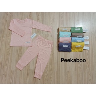 Bộ Peekaboo thun lạnh dài tay bé trai bé gái [ Hàng đẹp ]
