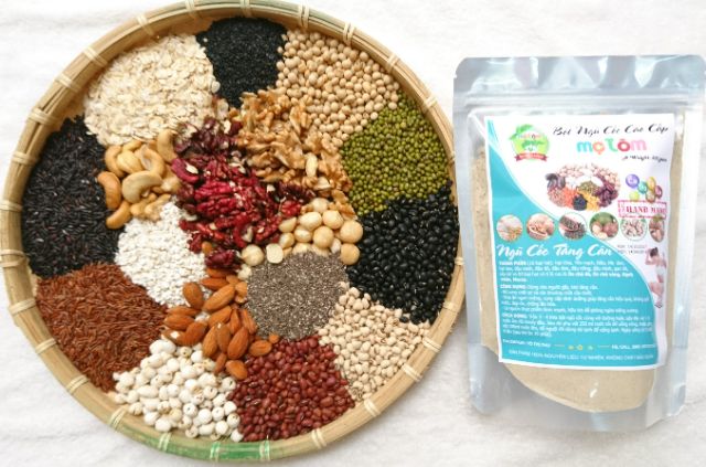 0.5KG NGŨ CỐC 17 HẠT DINH DƯỠNG, LỢI SỮA, TĂNG CÂN, GIẢM CÂN, NỘI TIẾT TỐ, BỘT ĂN DẶM CHO BÉ HANDMADE