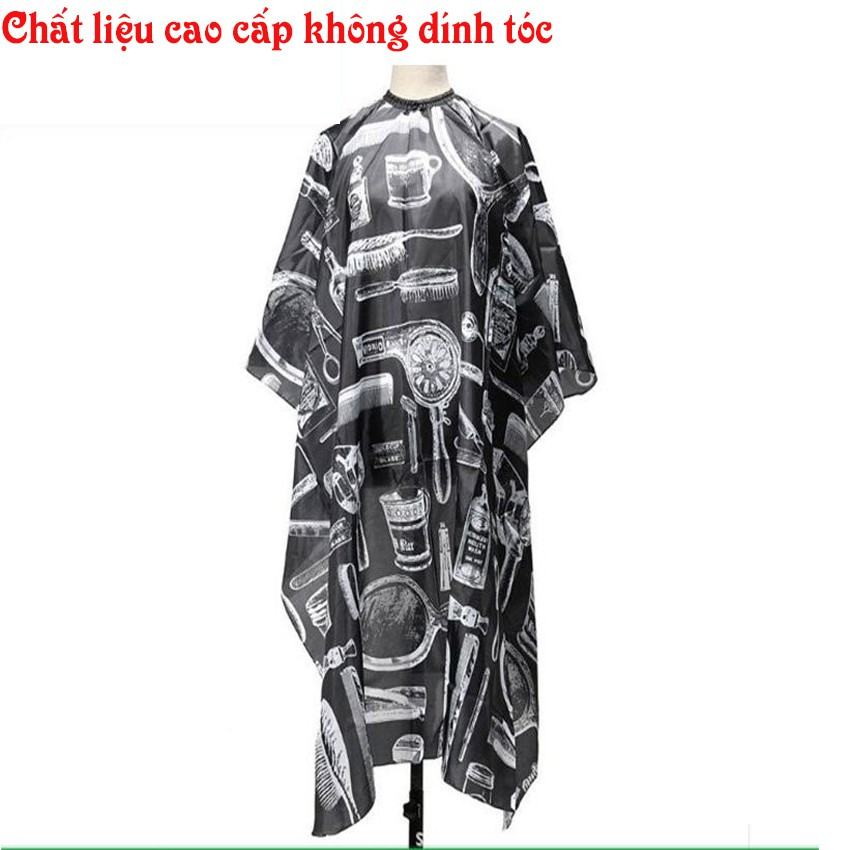 Áo choàng cắt tóc Baber bản 140 cmx160 cm chất liệu cao cấp không dính tóc