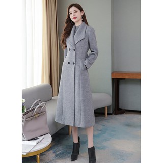 Áo khoác dạ form dài cổ 1 lá msp440