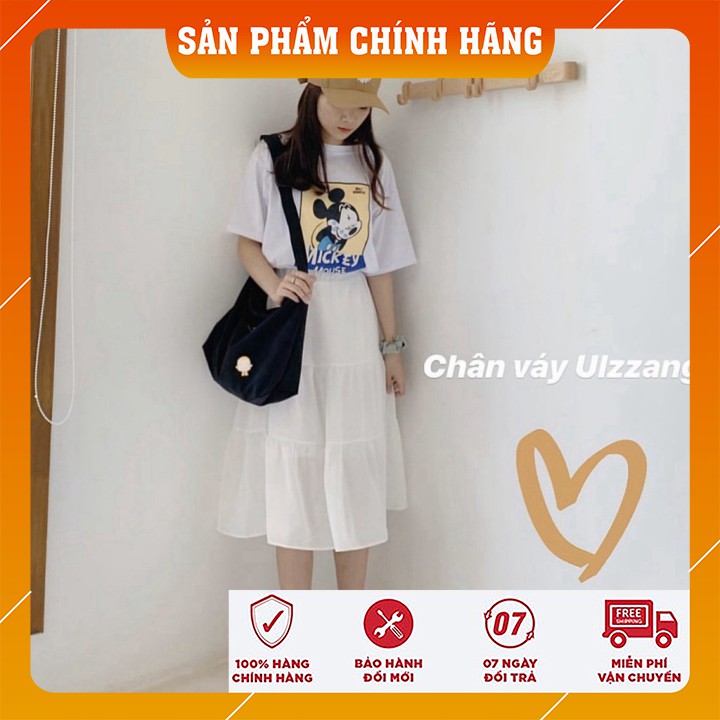 Chân Váy Voan Tầng 2 Lớp Ulzzang Màu Đen - Trắng - Chân Váy Maxi Voan Freesize Hot Hit | BigBuy360 - bigbuy360.vn