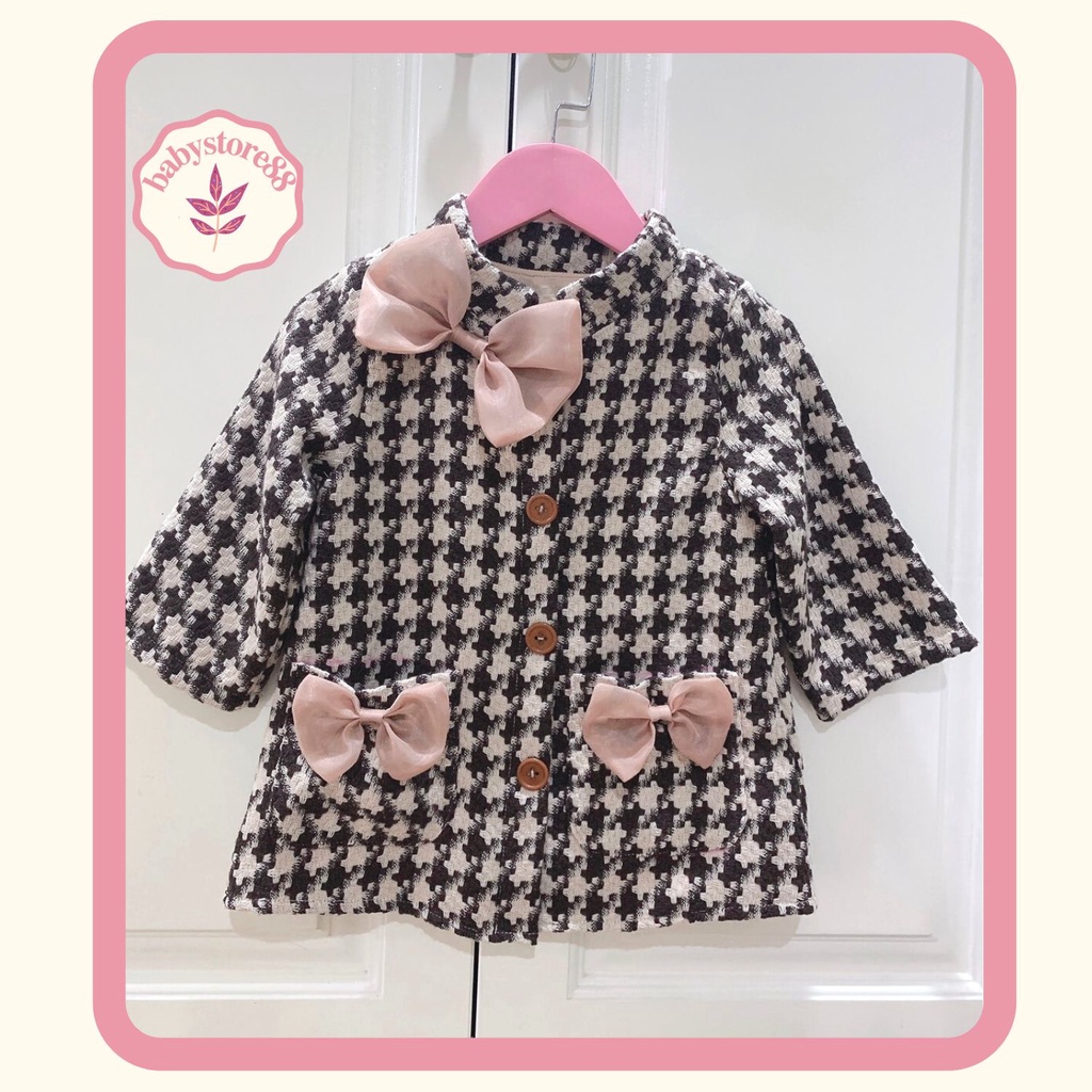 Áo khoác cho bé gái 1.2.3.4.5.6  tuổi - Babystore88 - Áo dạ thời trang trẻ em hàng thiết kế cao cấp cho bé V60
