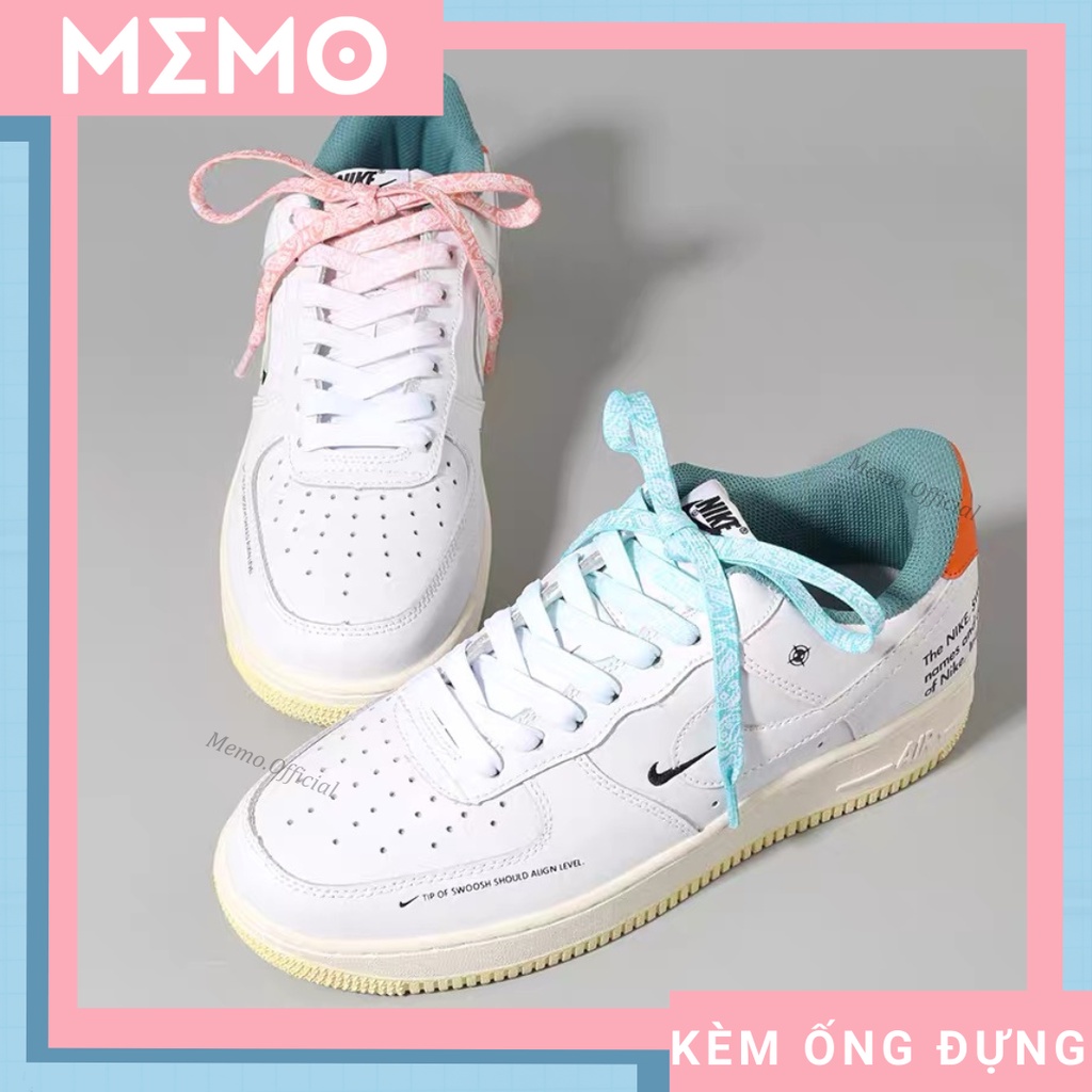 Dây Giày AF1 Hoạ Tiết Paisley x Ombre Custom Giày Phụ Kiện Memo