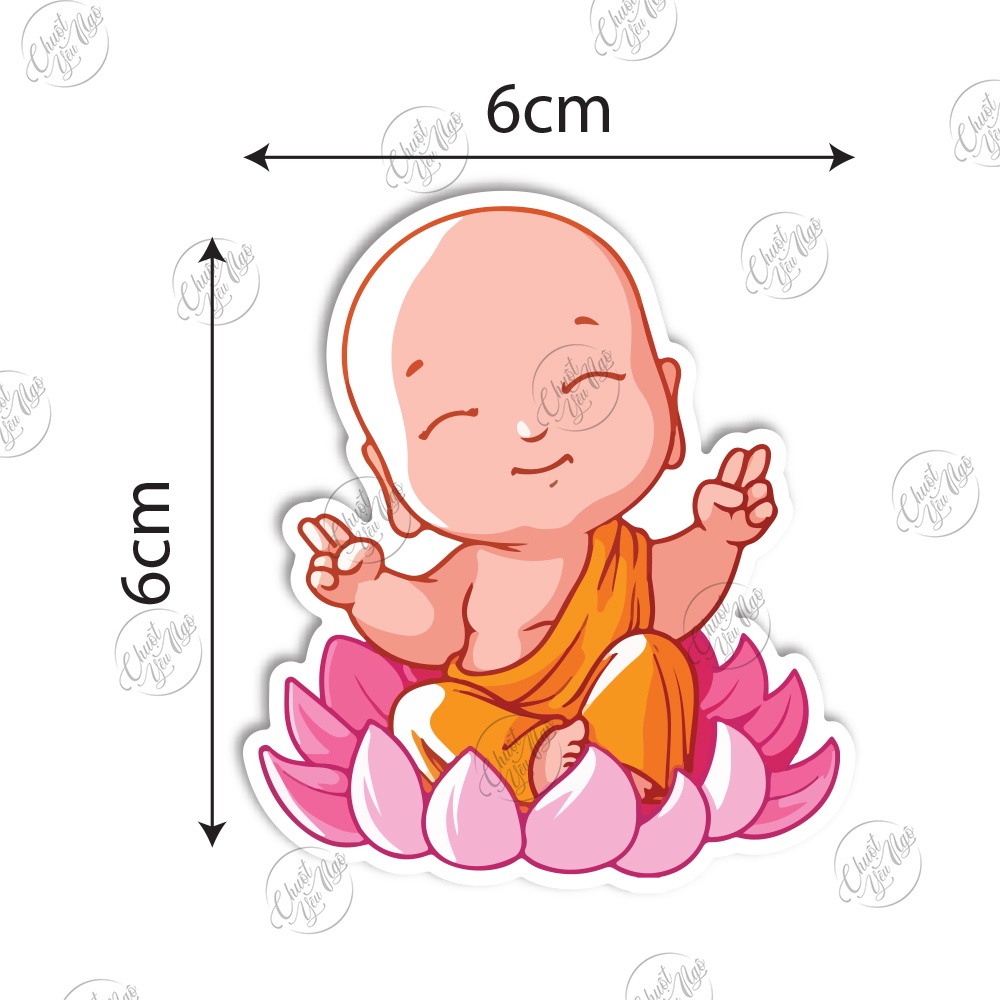 Bộ sticker 15 CHÚ TIỂU dễ thương hình dán trang trí điện thoại laptop nón bảo hiểm chất liệu chống thấm nước