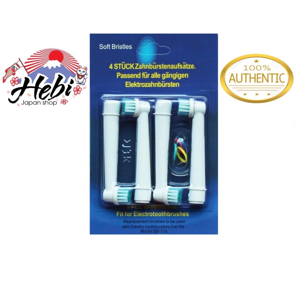 Set đầu chải thay thế cho máy đánh răng braun