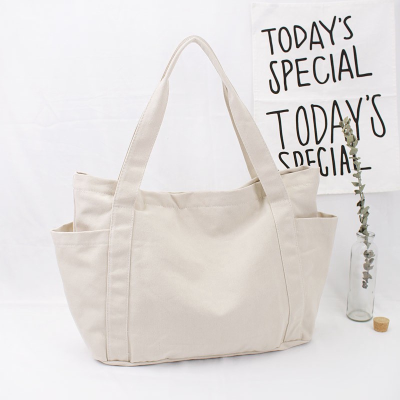 Túi vải thời trang canvas tote đựng đồ quần áo thời trang giá rẻ