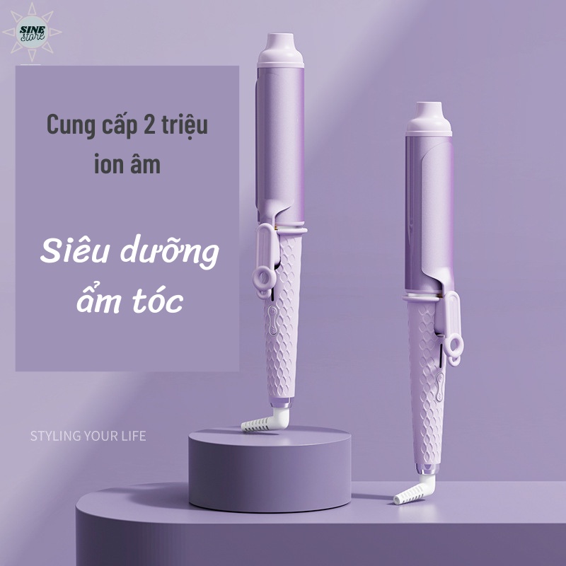 Máy uốn trục phủ PROTEIN thực vật size 40mm cao cấp - Cung cấp ION âm chống khô xơ tóc