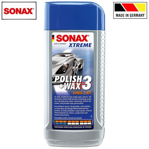 Dung Dịch Đánh Bóng - Xóa Xước - Bảo Vệ Sơn Xe Ô tô Sonax Xtreme Polish And Wax 3 (250ml) 202100