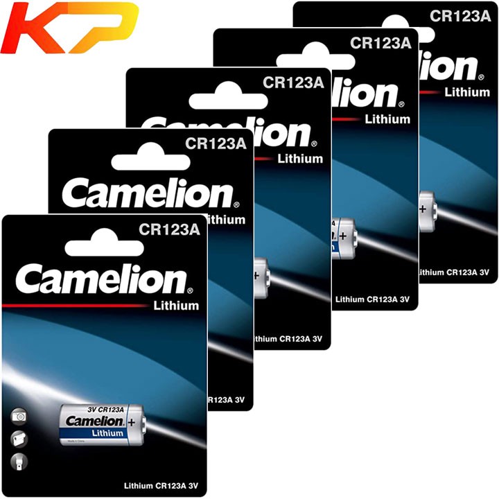 Bộ 2 Pin CR123 3V Camelion, Pin Máy Anh CR123A-BP1 PhotoLithium