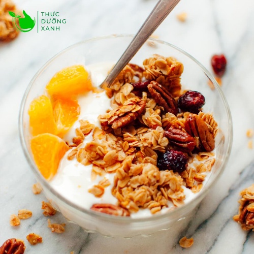 Granola cao cấp, ngũ cốc dinh dưỡng 500Gr hỗ trợ ăn kêng &amp; giảm cân hiệu quả - Thực Dưỡng Xanh