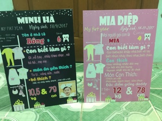 Bảng thành tích cho bé A3